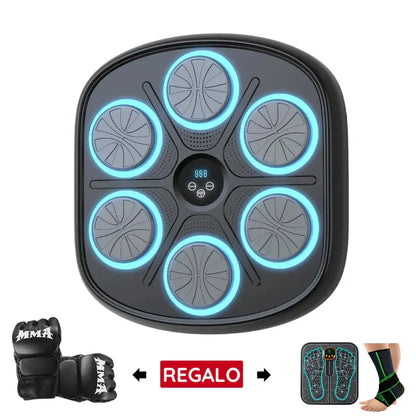 Máquina de Boxeo Musical Inteligente 3.0 con Bluetooth y Guantes
