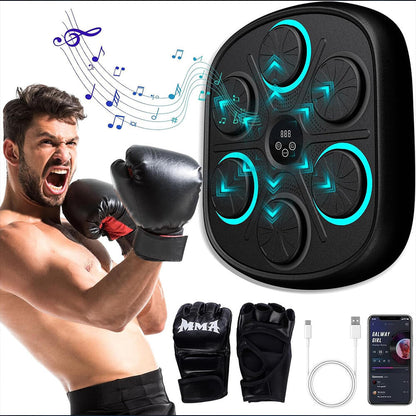 Máquina de Boxeo Musical Inteligente 3.0 con Bluetooth y Guantes