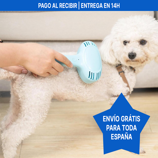 Cepillo Eléctrico Quitapelos para Mascotas