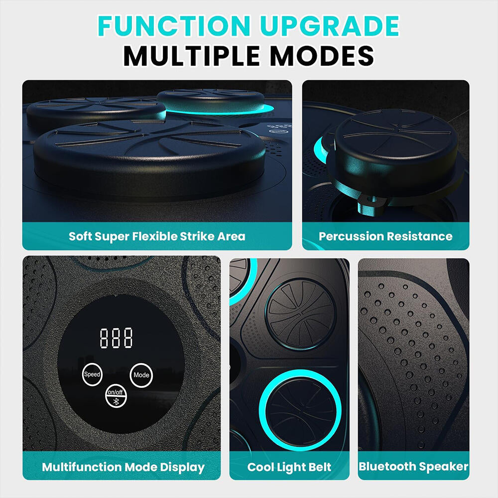 Máquina de Boxeo Musical Inteligente 3.0 con Bluetooth y Guantes