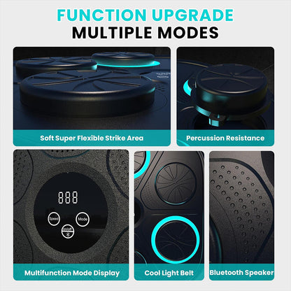 Máquina de Boxeo Musical Inteligente 3.0 con Bluetooth y Guantes