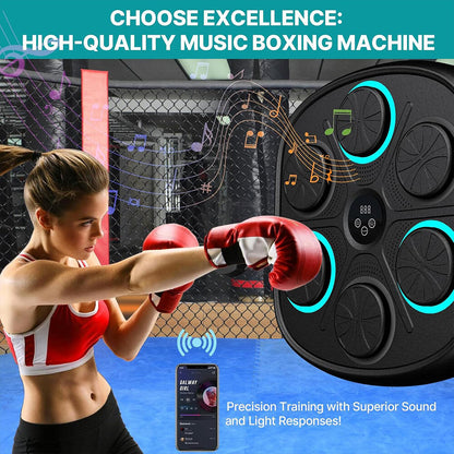 Máquina de Boxeo Musical Inteligente 3.0 con Bluetooth y Guantes