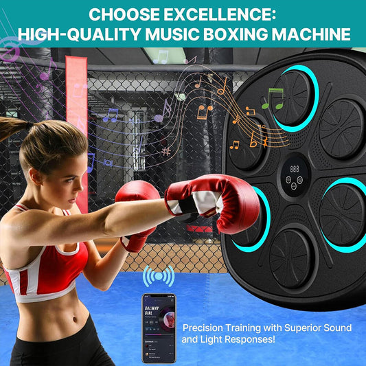 Máquina de Boxeo Musical Inteligente 3.0 con Bluetooth y Guantes