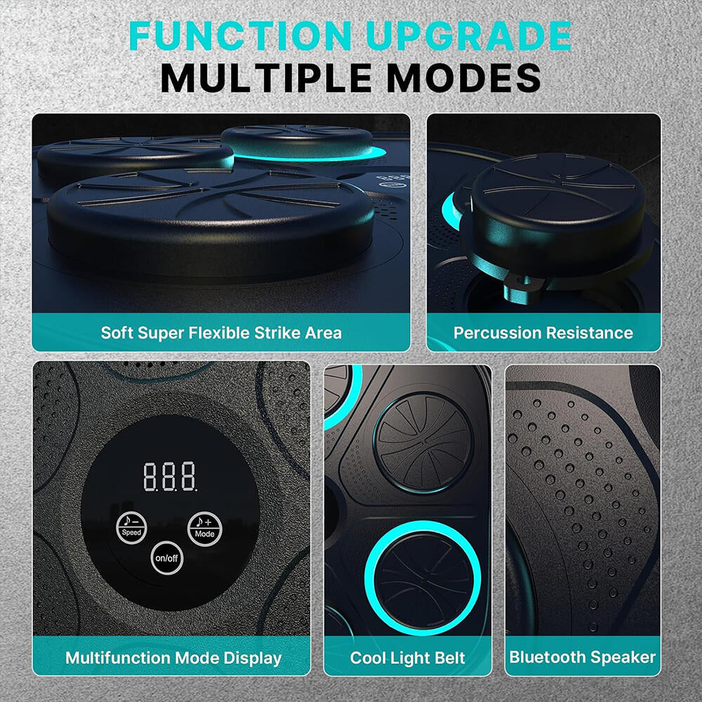 Máquina de Boxeo Musical Inteligente 3.0 con Bluetooth y Guantes